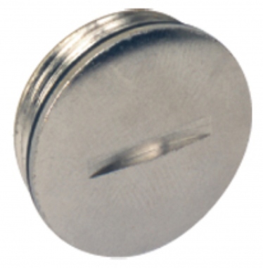 Bouchon de fermeture - En laiton Nickel� - Filetage M32 - ILME ASM32B
