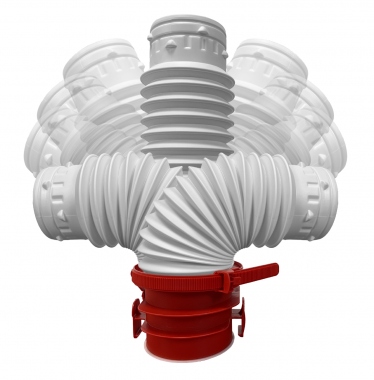 Piquage flexible sanitaire compl�mentaire - Diam�tre 80 mm - PFS 80 - Unelvent 890050