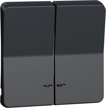 Enjoliveurs - 2 demi - Gris - Mureva styl - Schneider electric MUR34205