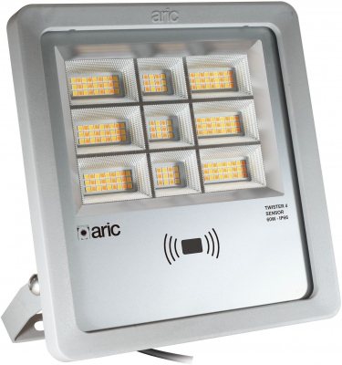 Projecteur � LED - Aric Twister 4 - 60W - 3CCT - Gris - D�tecteur Aric 51692