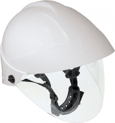 Casque �lectricien - Avec �cran faciale int�gr� et mentonni�re - CATU MO-185-BLM