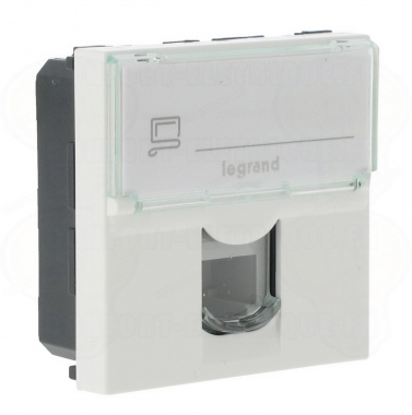 Prise t�l�phone RJ 11 2 modules Legrand Mosaic