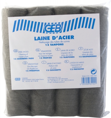 Laine d'acier - Tampon abrasif - Geb