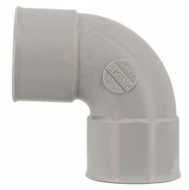 Coude PVC - Femelle / Femelle - 87�30 - Simple - Diam�tre 40 mm - Nicoll UCH88