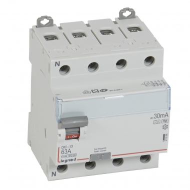 Interrupteur diff�rentiel Legrand DX3 63A 30mA 4 Poles type HPI - Vis / Vis