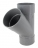 Culotte PVC - Femelle / Femelle - 45� - Diam�tre 125 mm - Nicoll UBX144