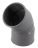 Coude PVC - Femelle / Femelle - 45� - Diam�tre 50 mm - Nicoll UCJ44