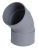 Coude PVC - Femelle / Femelle - 45� - Diam�tre 100 mm - Nicoll UCT44