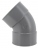 Coude PVC - Femelle / Femelle - 45� - Diam�tre 125 mm - Nicoll UCX44