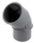 Coude PVC - M�le / Femelle - 45� - Diam�tre 32 mm - Nicoll UCF4