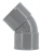 Coude PVC - Femelle / Femelle - 45� - Diam�tre 40 mm - Nicoll CH44