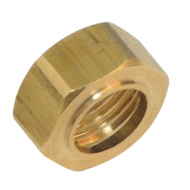 Ecrou Collet Battu en laiton - 15 x 21 - Pour tube 16 mm - Sachet de 2 pi�ces