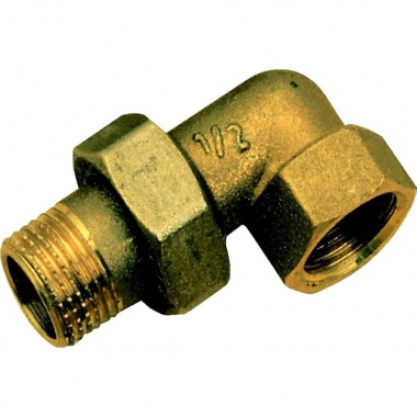 Raccord union 3 pi�ces coud� - M�le / Femelle - 26 x 34 - A visser - Sachet de 2 - Altech 1468ALT2