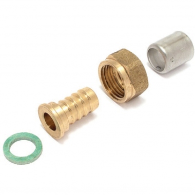 Raccord droit � �crou libre - Tube PER � sertir - Diam�tre 12 vers Femelle � visser 15 x 21 - Altech