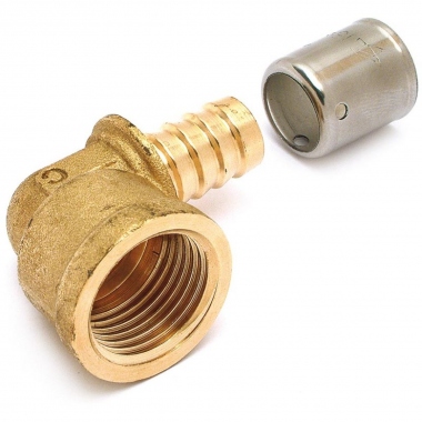 Coude � 90� - A sertir - Tube PER - Diam�tre 25 vers Femelle � visser 20 x 27 - Sachet 2 pi�ces - Altech