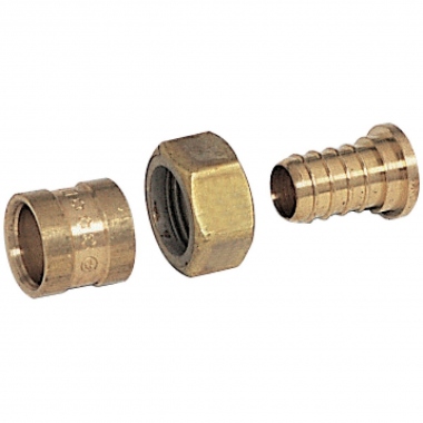 Raccord droit � �crou libre - Tube PER � glissement - Diam�tre 15 vers femelle 12 x 17 - Altech