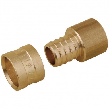 Union mixte � glissement - Tube PER - Cuivre Diam�tre 16 vers PER Diam�tre 16 - Altech