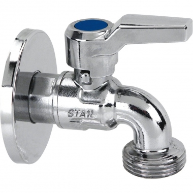 Robinet machine � laver levier alu chrom� - PN40 - F15 x 21 - M20 x 27 - Effebi Star