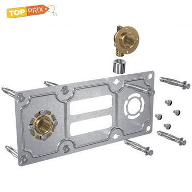 Plaque de fixation - Pour raccord � sertir entraxe 150 mm - Pour tube PER ROBIFIX 12 mm - Gripp. 008821