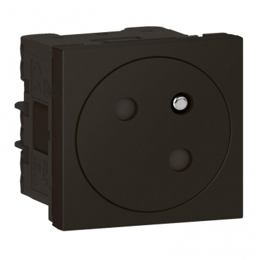 Prise de courant - 2P+T - Noir Mat - Surface - Legrand 079145L