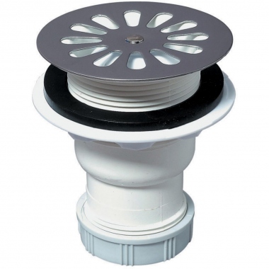Bonde plastique - Diam�tre 60 mm - Verticale - A grille - D�bit 20 litres / min - Altech 30722607