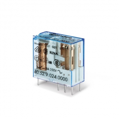 Relais circuit imprim� - 2 Contacts - 8A - 48 Volts AC - AGNI - Finder 405280480000