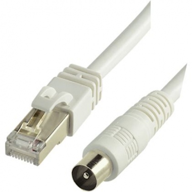 Cordon Balun - RJ45 Mle / TV 9.52 mm Mle - Privilge - 2 Mtres + Adaptateur - Erard 4981