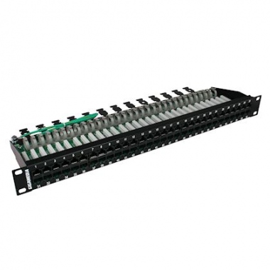 Panneau t�l�phonique - 60 ports - RJ45 - CAT3 UTP 1U - Noir - GigaM�dia 60PVPPC3