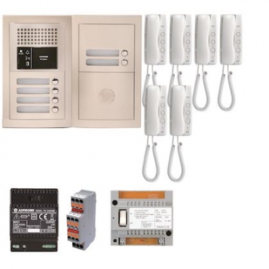 Pack audio bus - 6 BP - Encastr� - Aiphone GTBA6E