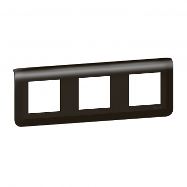 Enjoliveur - 3 x 2 Modules - Horizontal - Noir Mat - Legrand Mosaic 079046L