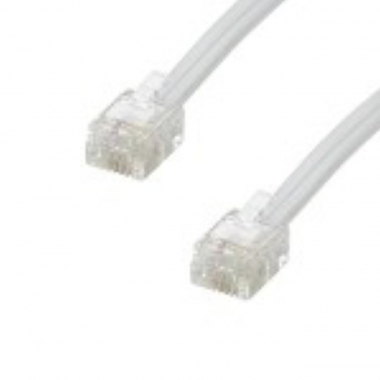Cordon RJ11 - M�le / M�le - 6 plots / 4 connexions - 2 m�tres - Erard 3902