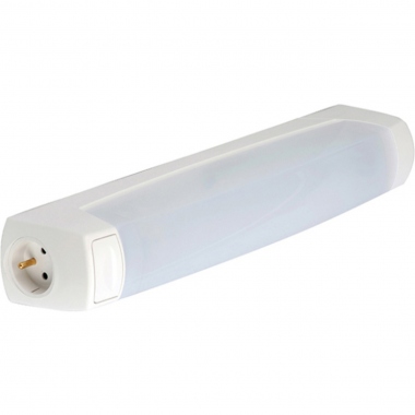 R�glette - EO - Avec interrupteur + PC 2P+T + Diffuseur - Sans Lampe - L'�b�noid 55215