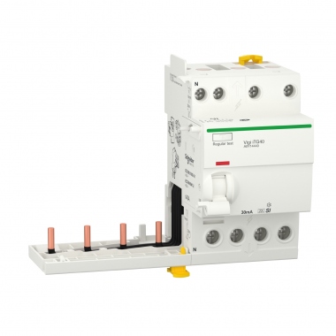 Module diff�rentiel Vigi - ITG40 - TDG - 4 P�les - 40A - 30 mA - Type ASI - Schneider Electric A9Y14440