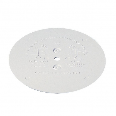 Couvercle de finition - Plat - Diam�tre 130 mm - Capri 493420