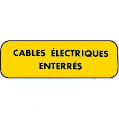 Plaque - Alu - CABLES ELECTRIQUES ENTERRES - CATU AM-566/2