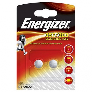 Piles miniatures - Energizer 357-303 Silver Oxide ZM BP - Energizer 422962