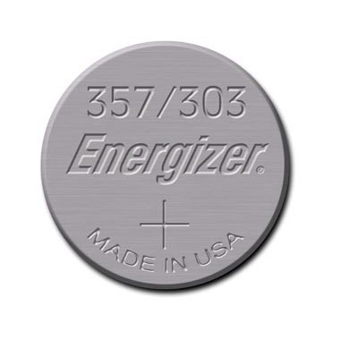 Pile Montre  l'oxyde d'argent - Energizer 357 / 303 - 1.55 Volts