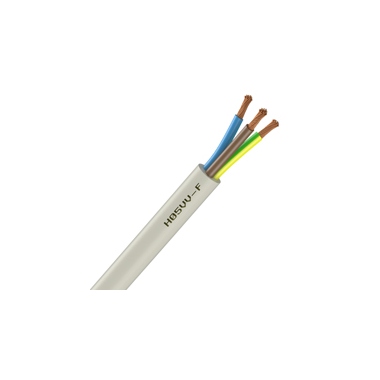 Cable Souple H05VV-F - 3G1 mm - Blanc - Couronne de 100 mtres