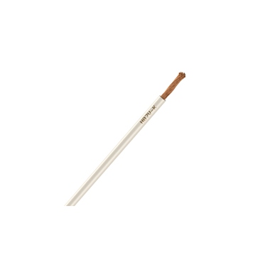Fil Souple - H05-VK - 1 x 0.75 mm� - Ivoire - Couronne de 100 M�tres