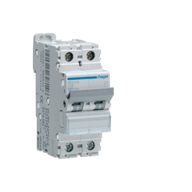 Disjoncteur Hager - 2 P�les - 40A - 6kA - Courbe C - Vis / Vis
