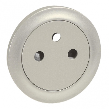 Enjoliveur - Prise de courant 2P+T - Surface - Legrand C�liane - Titane