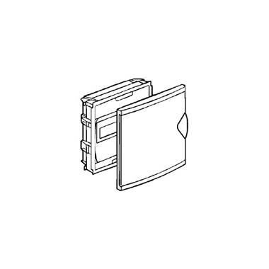 Coffret encastr� - 6+2 modules - Avec porte - Legrand 001410