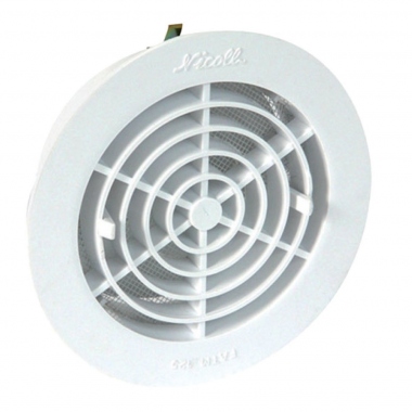 Grille int�rieure � fermeture - Pour tube PVC avec moustiquaire - Nicoll1FATM100