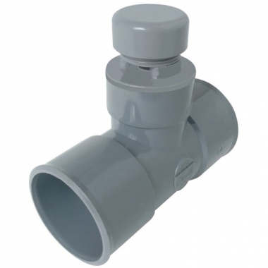 T� PVC - Anti-vide - Femelle / Femelle - Diam�tre 40 mm - Nicoll ATVH