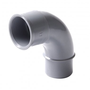 Coude PVC - M�le / Femelle - 87�30 - Diam�tre 32 mm - Nicoll C328 - Grand rayon