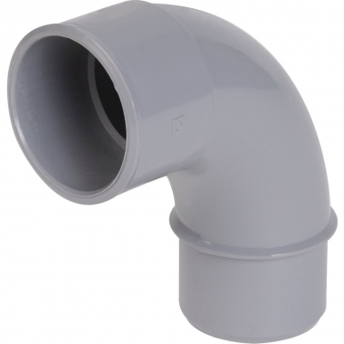 Coude PVC - M�le / Femelle - 87�30 - Diam�tre 40 mm - Nicoll C408 - Grand rayon