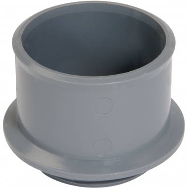 Manchette PVC adaptation � visser pour bouchon 50 mm - Femelle 40 mm - Nicoll