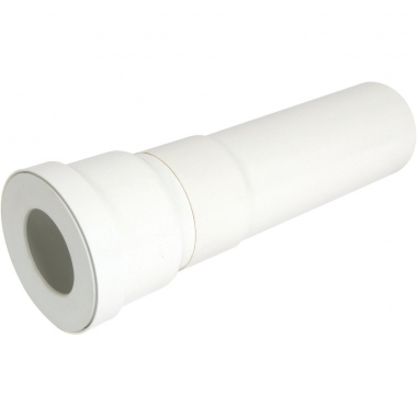 Pipe longue pour WC - Diam�tre 100 mm - longueur 400 mm - Droite - Nicoll QW3340