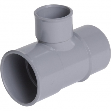 T� PVC - Pied de biche - M�le / Femelle - 87�30 - Diam�tre 50/32 mm - Nicoll TJ38