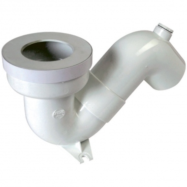 Siphon de si�ge � la turque - Sortie � 45� - PVC - Diam�tre 100 mm - (110-135) - Nicoll YU 24